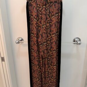 Elegant Multicolor Patterned Women's pant